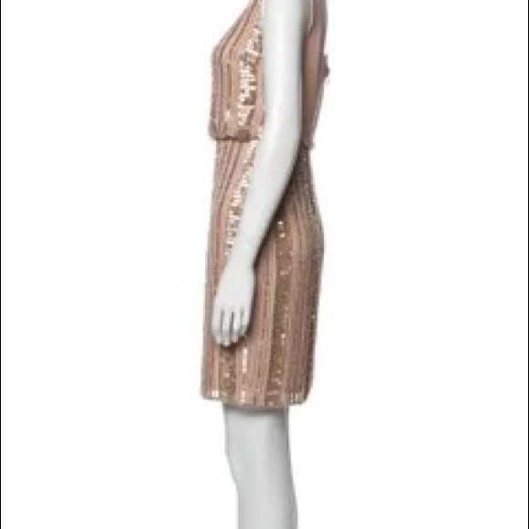 Aidan Mattox sequin mini cocktail evening party dress - Picture 3 of 3